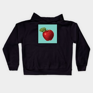 Red apple print Kids Hoodie